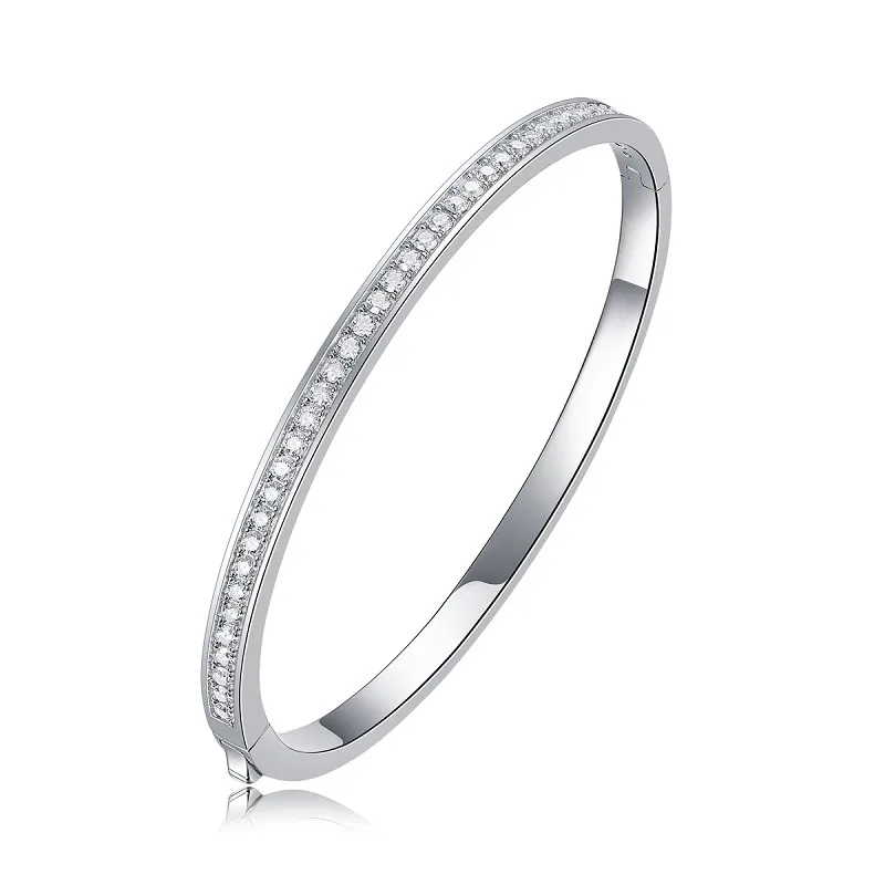 Vòng Tay Bạc Nữ đính Kim Cương Moissanite Jolie LILI 097012 4