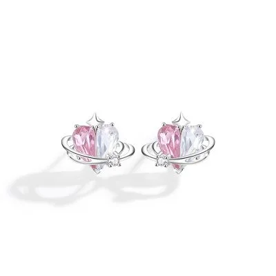 Bông Tai Bạc Nữ đính đá CZ Guardian Of Love LILI 106378 5