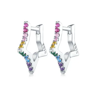 Bông Tai Bạc Nữ đính đá CZ Hình Ngôi Sao Hadlee LILI 106901 1