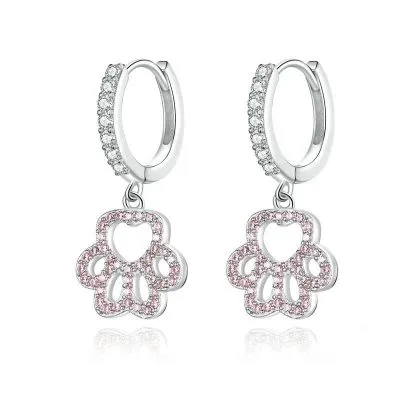 Bông Tai Bạc Nữ đính đá CZ Hình Thú Cưng Baylor LILI 106720 1
