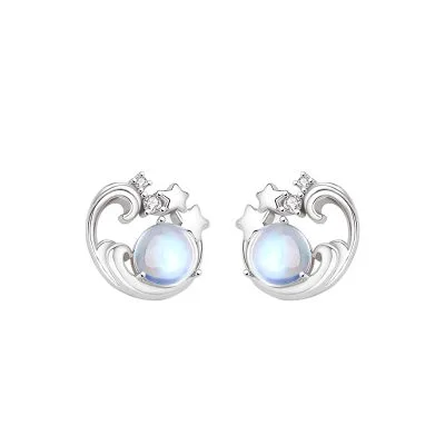 Bông Tai Bạc Nữ đính đá CZ Trời Sao Arlet LILI 106484 4