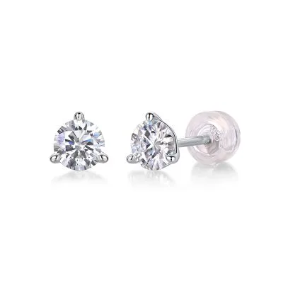 Bông Tai Bạc Nữ đính Kim Cương Moissanite Kallie LILI 107252 5