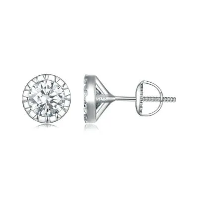 Bông Tai Bạc Nữ đính Kim Cương Moissanite Lauryn LILI 107366 1