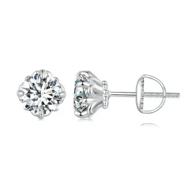 Bông Tai Bạc Nữ đính Kim Cương Moissanite Laylah LILI 107314 1