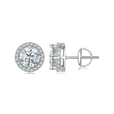 Bông Tai Bạc Nữ đính Kim Cương Moissanite Scottie LILI 107327 6