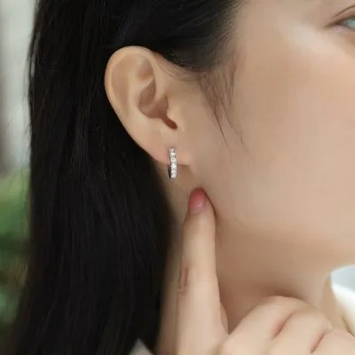 Bông Tai Bạc Nữ đính Kim Cương Moissanite Shay LILI 107259 4