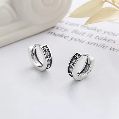 Bông Tai Bạc Nữ Hình Chữ Thập Giovanna LILI 107434 1