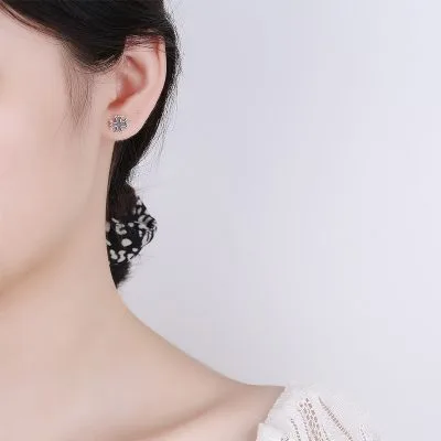 Bông Tai Bạc Nữ Hình Chữ Thập Jaylah LILI 107441 3