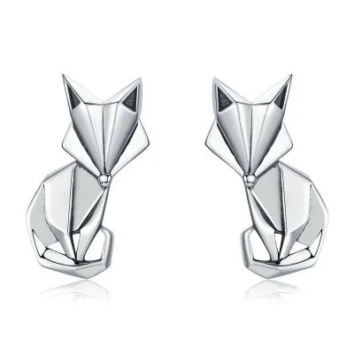 Bông Tai Bạc Nữ Hình Hồ Ly Billie LILI 107485 1