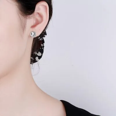 Bông Tai Bạc Nữ Hình Mặt Trăng Và Mặt Trời Maddie LILI 107459 3
