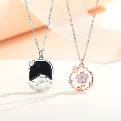 Dây Chuyền Bạc đôi đính đá CZ Hoa Và Núi Preston LILI 106171 1
