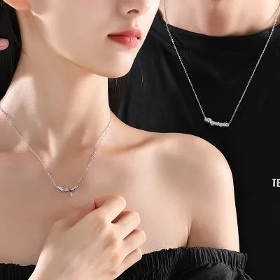 Dây Chuyền Bạc đôi đính đá CZ Rồng Và Phượng Ezequiel LILI 106252 3