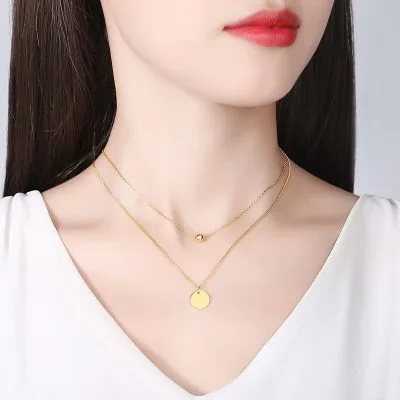 Dây Chuyền Bạc Nữ 2 Tầng Tròn Estelle LILI 105926 4