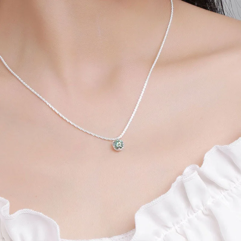 Dây Chuyền Bạc Nữ Dây Xù đính Kim Cương Moissanite Marlowe LILI 105891 17