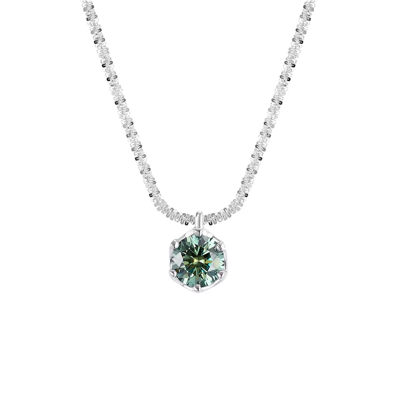 Dây Chuyền Bạc Nữ Dây Xù đính Kim Cương Moissanite Marlowe LILI 105891 18