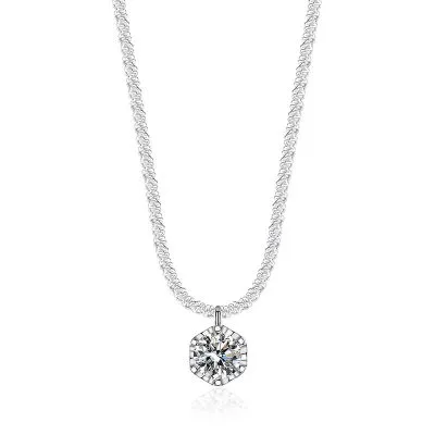 Dây Chuyền Bạc Nữ Dây Xù đính Kim Cương Moissanite Marlowe LILI 105891 6