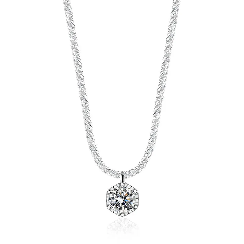 Dây Chuyền Bạc Nữ Dây Xù đính Kim Cương Moissanite Marlowe LILI 105891 6