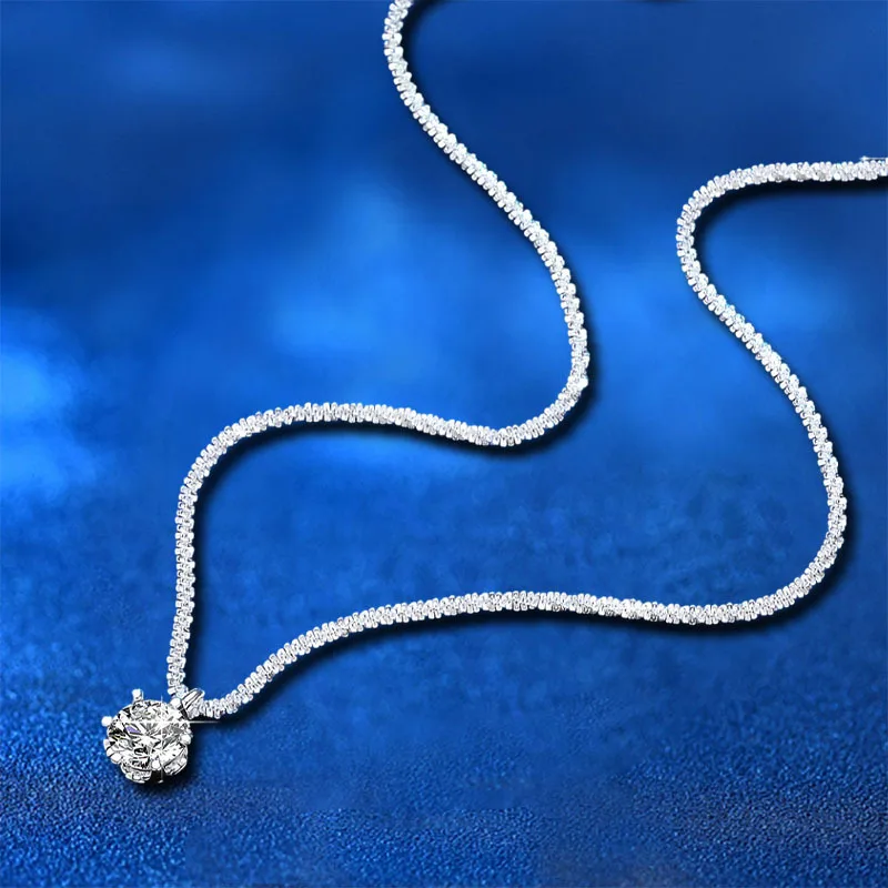 Dây Chuyền Bạc Nữ Dây Xù đính Kim Cương Moissanite Marlowe LILI 105891 8