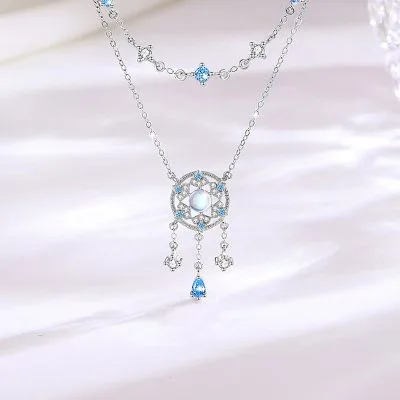 Dây Chuyền Bạc Nữ đính đá CZ Dream Catcher LILI 105160 1