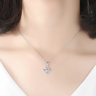Dây Chuyền Bạc Nữ đính đá CZ Cỏ 4 Lá Cách điệu Bria LILI 105685 4