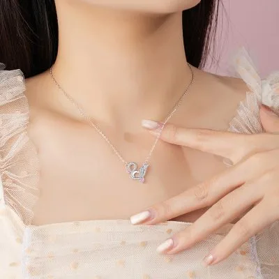 Dây Chuyền Bạc Nữ đính đá CZ Hình Thiên Nga Swan LILI 108931 3