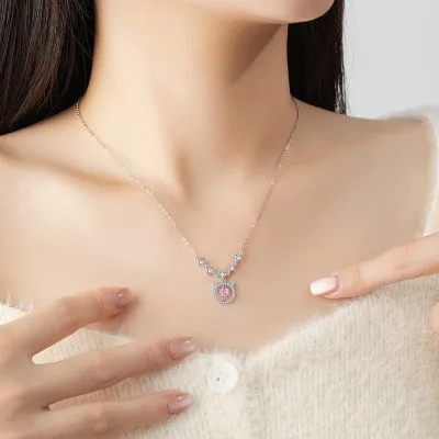 Dây Chuyền Bạc Nữ đính đá CZ Mèo Dễ Thương Dallas LILI 105105 2