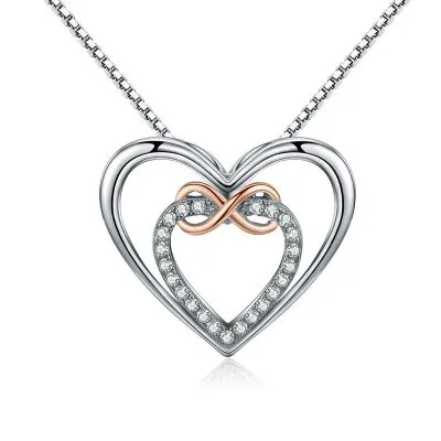 Dây Chuyền Bạc Nữ đính đá CZ Tình Yêu Vĩnh Cửu Fallon LILI 105497 5