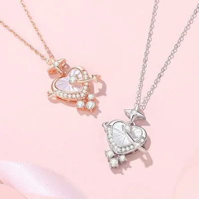 Dây Chuyền Bạc Nữ đính đá CZ Trái Tim ánh Sao Savanna LILI 105626 2