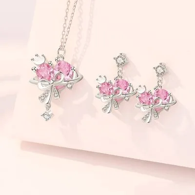 Dây Chuyền Bạc Nữ đính đá CZ Trái Tim Vương Miện Marilyn LILI 105338 6