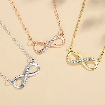 Dây Chuyền Bạc Nữ đính đá CZ Vô Cực Kataleya LILI 105839 1