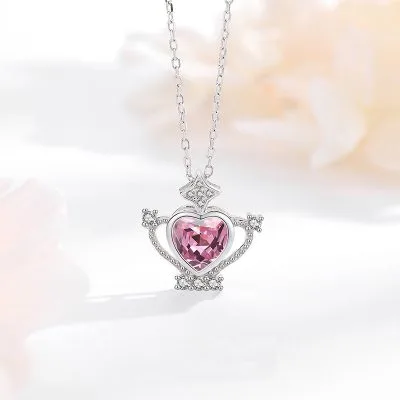 Dây Chuyền Bạc Nữ đính đá CZ Vương Miệng Công Chúa Charley LILI 105353 1
