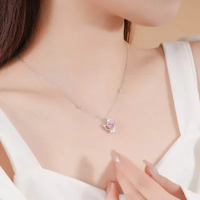 Dây Chuyền Bạc Nữ đính đá CZ Vương Miệng Công Chúa Charley LILI 105353 3