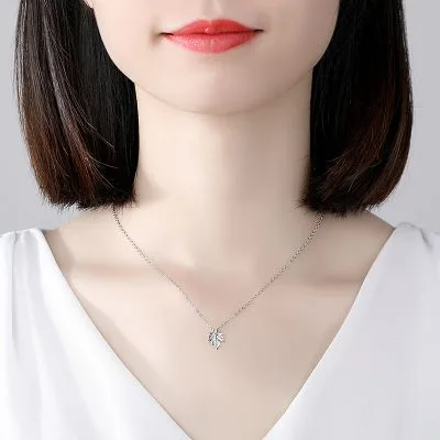 Dây Chuyền Bạc Nữ Hình Lá Phong Hana LILI 105935 4