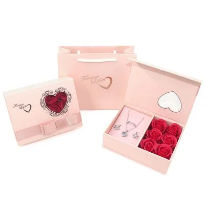 Hộp Quà Tặng đựng Trang Sức Hoa Hồng Sáp Forever Love LILI 107845 2