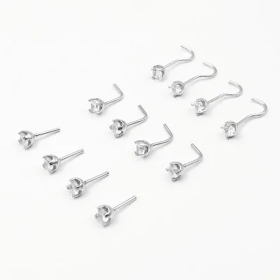 Khuyên Mũi Bạc Nữ Nam Cao Cấp đính đá CZ Xyla LILI 107759 1