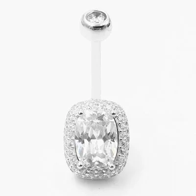 Khuyên Rốn Bụng Bạc Nữ đính đá CZ Julissa LILI 107569 1