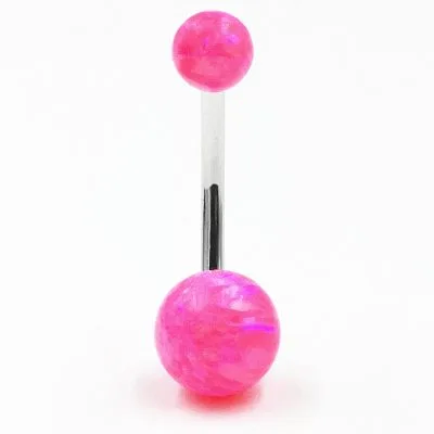 Khuyên Rốn Bụng Bạc Nữ đính đá Opal Tròn Belle LILI 107692 1
