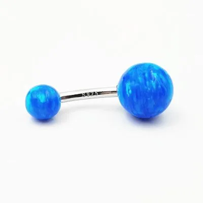 Khuyên Rốn Bụng Bạc Nữ đính đá Opal Tròn Belle LILI 107692 6
