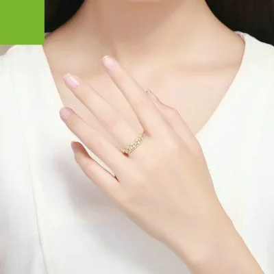 Nhẫn Bạc Nữ đính đá CZ Vương Miện Công Chúa Lennox LILI 104932 5
