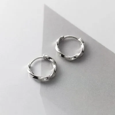 Khuyên Tai Bạc Nam Nữ Tròn Angel LILI 367115 25