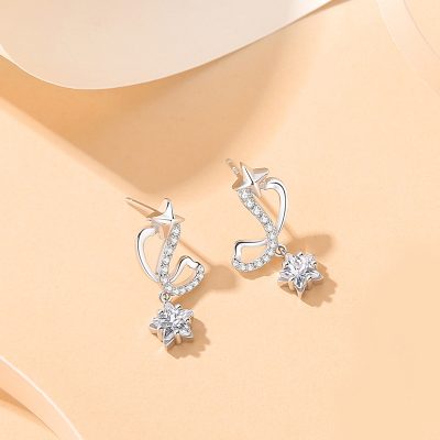 Bông Tai Bạc Nữ đính đá CZ Hình Chiếc Nơ Lấp Lánh Kimberly LILI 126508 6