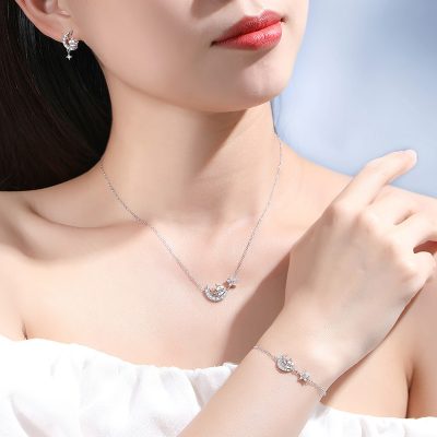 Bông Tai Bạc Nữ đính đá CZ Hươu Con Lấp Lánh Alani LILI 126427 2