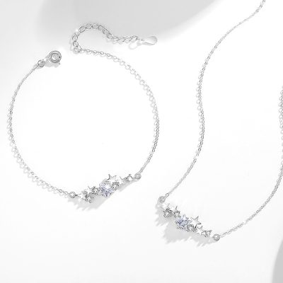 Dây Chuyền Bạc Nữ đính đá CZ Bầu Trời Sao Peyton LILI 126009 3