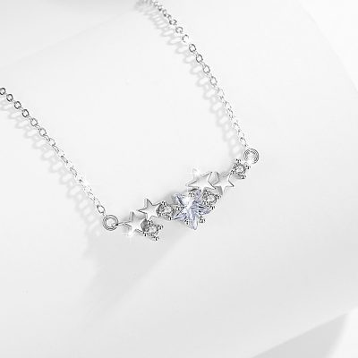 Dây Chuyền Bạc Nữ đính đá CZ Bầu Trời Sao Peyton LILI 126009 4