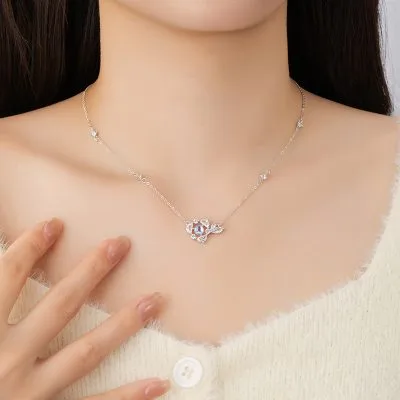 Dây Chuyền Bạc Nữ đính đá CZ Cá Xinh đẹp Freya LILI 126056 3