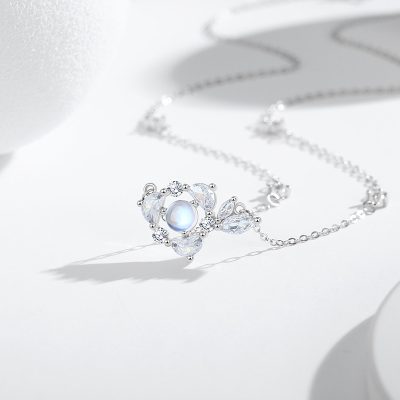 Dây Chuyền Bạc Nữ đính đá CZ Cá Xinh đẹp Freya LILI 126056 4