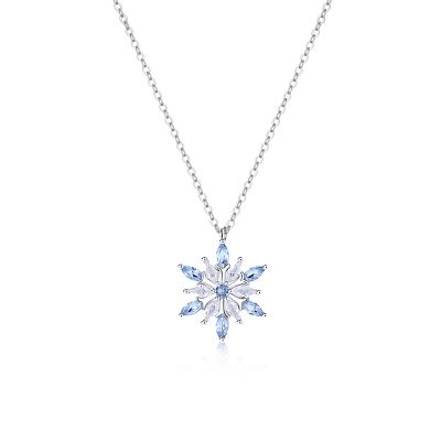 Dây Chuyền Bạc Nữ đính đá CZ Hình Bông Tuyết Athena LILI 125556 4