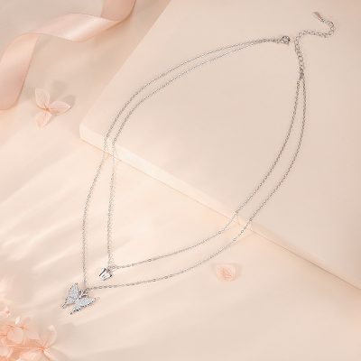 Dây Chuyền Bạc Nữ đính đá CZ Hình Bướm Xinh Xắn Emery LILI 125598 2