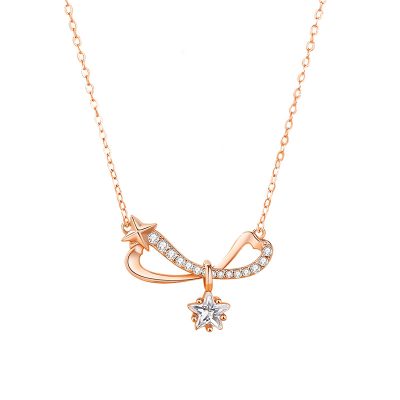 Dây Chuyền Bạc Nữ đính đá CZ Hình Chiếc Nơ Cách điệu Charlie LILI 125999 4