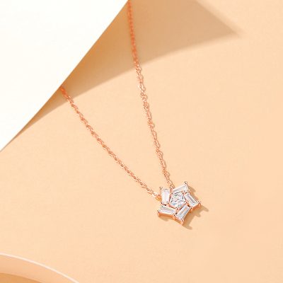 Dây Chuyền Bạc Nữ đính đá CZ Hình Ngôi Sao 5 Cánh Sawyer LILI 126815 6